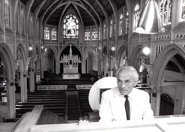 At the Maxwell Fernie Organ, St Mary of the Angels 1980s