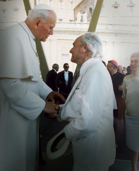 Meeting with Pope John Paul II, Rome 1990